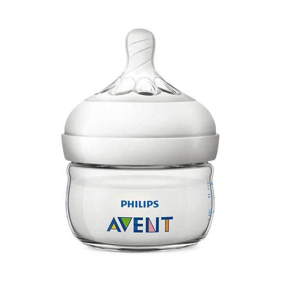 Bottles by Royal Philips Avent Natural Ba - Natural Feeding Bottle, 0+ Month, 2/Pack - SCF010/27