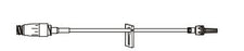 BD MaxPlus Intravenous Administration Extension Set - Micro Bore IV Extension Set with MaxPlus Clear Needle-Free Connector, Removable Slide Clamp, Male Spin Lock, 62", 0.61 mL Priming Volume, Non-DEHP - MP9249-C