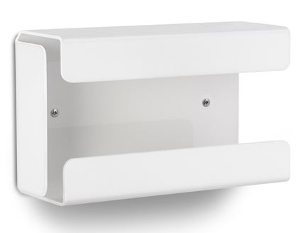 Practicon Glove Box Holder Wall Mounting Easy-Fill Acrylic Single White Ea
