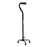 Cardinal Health Offset Quad Aluminum Canes - 300-lb. Black Aluminum Offset Quad Cane - CNE0021