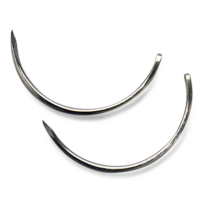 Aspen Surgical Products Trocar-Point Mayo Catgut Needles - 1/2 Trocar Mayo Needle, 0.043" x 1.181" - 217005