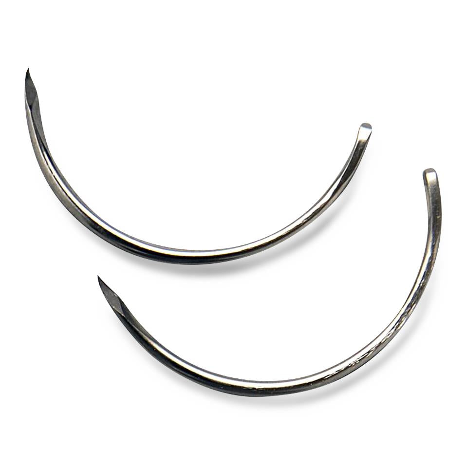 Aspen Surgical Products Trocar-Point Mayo Catgut Needles - 1/2 Trocar Mayo Needle, 0.043" x 1.181" - 217005