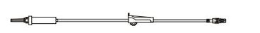 BD Secondary IV Administration Sets - Secondary IV Administration Set with Roller Clamp, Male Spin Lock, Bag Hanger, 15-Drop, 36", Non-DEHP - MS3500-15