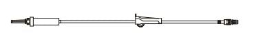 BD Secondary IV Administration Sets - Secondary IV Administration Set with Roller Clamp, Male Spin Lock, Bag Hanger, 15-Drop, 36", Non-DEHP - MS3500-15