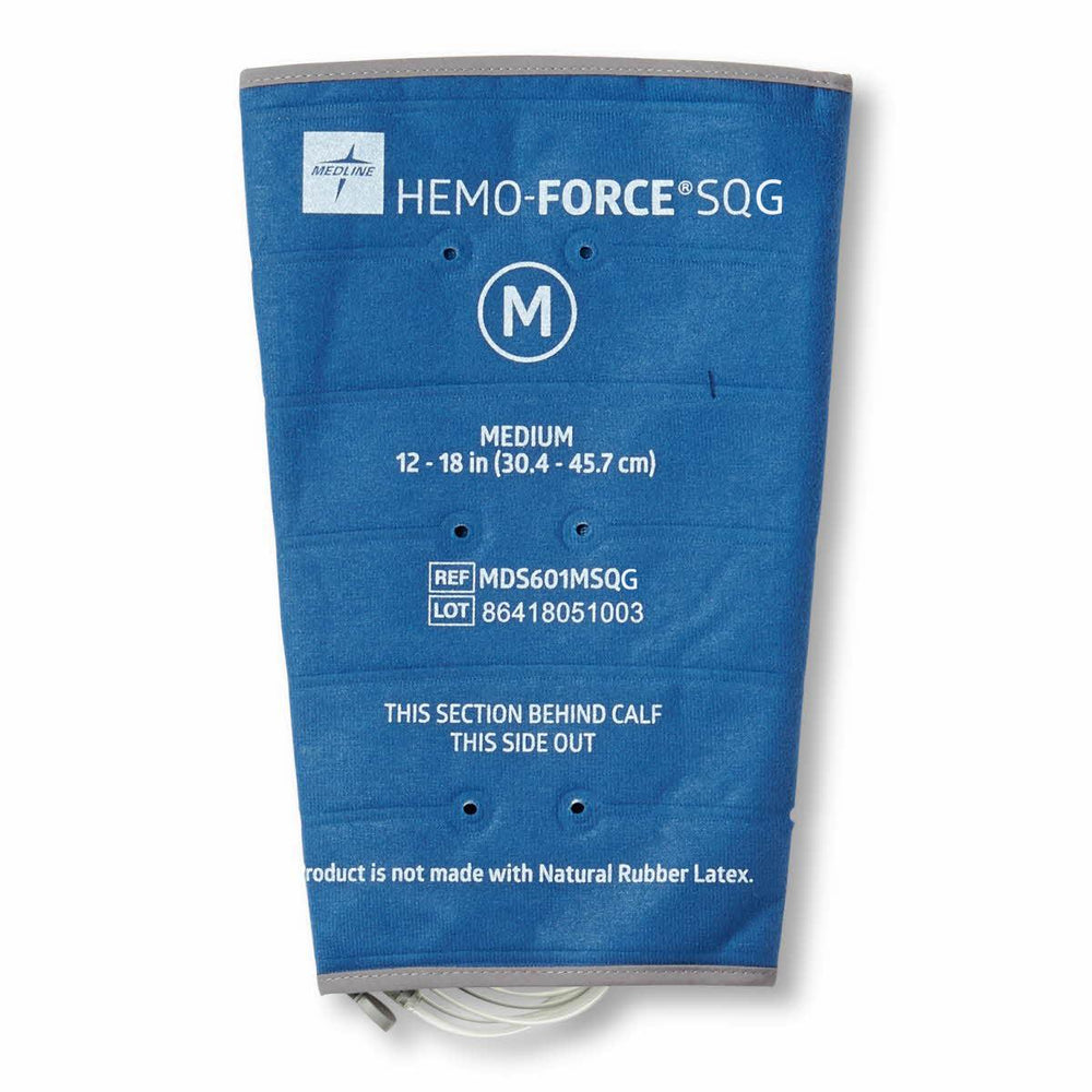 Medline Hemo-Force Sequential Triple-Bladder DVT Sleeves - GARMENT, DVT, SEQUENTIAL, CALF, MD, GOVT - MDS601MSQG