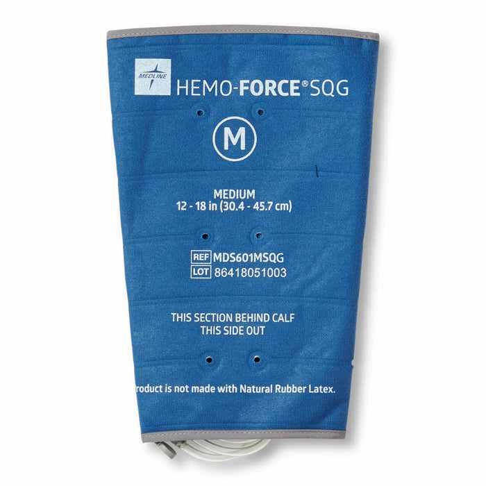 Medline Hemo-Force Sequential Triple-Bladder DVT Sleeves - GARMENT, DVT, SEQUENTIAL, CALF, MD, GOVT - MDS601MSQG
