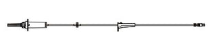 BD IV Gravity Sets - CareFusion 20-Drop Gravity IV Administration Set with 1 Check Valve Roller Clamp, No Ports - 11620791