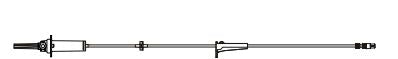 BD IV Gravity Sets - CareFusion 20-Drop Gravity IV Administration Set with 1 Check Valve Roller Clamp, No Ports - 11620791