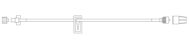 BD IV Extension Sets - 6" Small-Bore IV Extension Set with 0.3 mL Priming Volume, Slide Clamp and Spin Male Luer Lock - 10373772