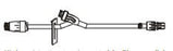 BD Kink Resistant Extension Sets - Kink-Resistant IV Extension Set with MaxPlus Needle-Free Connector, Nonremovable Slide Clamp, Needleless Y-Site, Male Spin Lock, 8", 1.1 mL Priming Volume, Non-DEHP - MPX9100