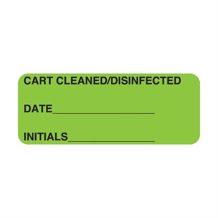 Central Service Labels Sterility Guaranteed" - FL Pink - 2.25"W x 0.88"H