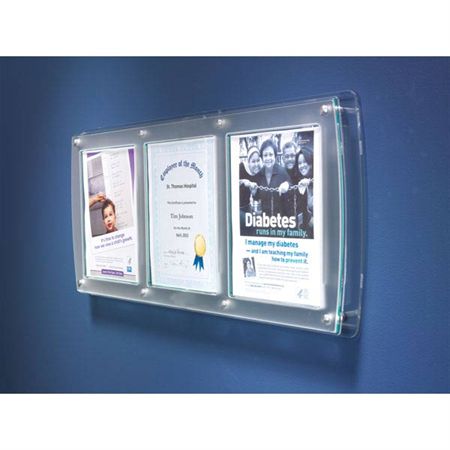 Classic Series Document Holder Triple - 33"W x 1.75"D x 14.875"H