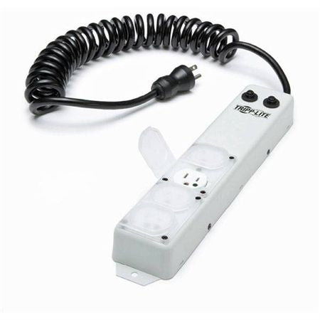 Coil Cord Power Strip Coil Cord Power Strip - 13.75"L x 2.5"W x 2"H