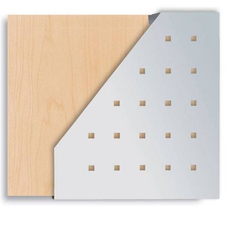 Connect Literature Rack Single Maple Back with Aluminum Pocket - 12.875"H