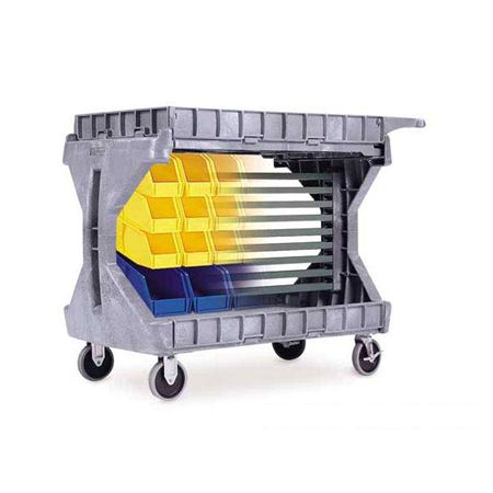 Convertible ProCart Bin Rail System (Bins sold separately)