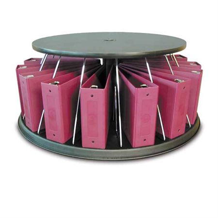 Countertop Chart Carousel 30-Chart Single-Tier - 17.875