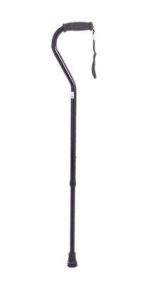 Offset Handle Adjustable Aluminum Cane
