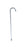 Curved Handle Adjustable Aluminum Cane