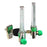 Allied Healthcare Products Timeter Sure Grip Flowmeter Accessories - 50 psi MedStar Male O2 Flowmeter, 15 LPM with Y-Bar and 2 Power Takeoffs - 15005-03YP2