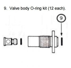 Allied Healthcare Valve body O-ring Kits - Valve Body Kit, O-Ring Pack, 12/Pack - 64-90-0186