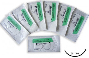 Medtronic Dermalon Sutures - Dermalon Suture, Blue, Size 4/0, 18", CE-2 Needle - 88861741-31