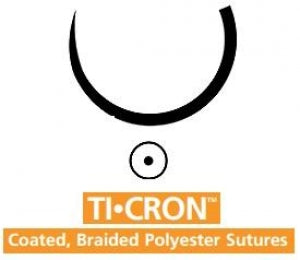 Medtronic TiCron Sutures - Ti-Cron Suture, Blue, Size 5, 30", SCC Needle - 88863127-79