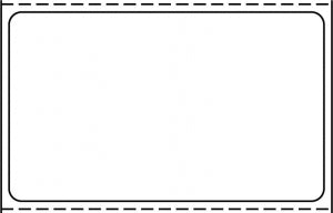 Centurion Admitting Labels - Blank White 2.5" x 1.5" Removable Adhesive Label - D1100