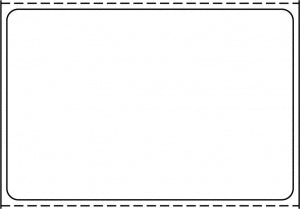 Centurion Admitting Labels - Blank White 3" x 2" Permanent Adhesive Label - D1250