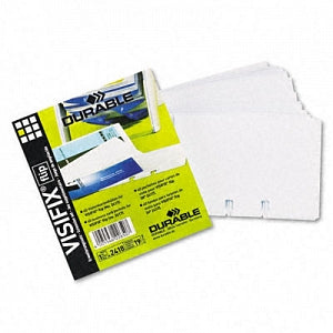 Durable Office Products Telindex Business Card Pocket Refill - VISIFIX Double-Sided Business Card Sleeves - 241819
