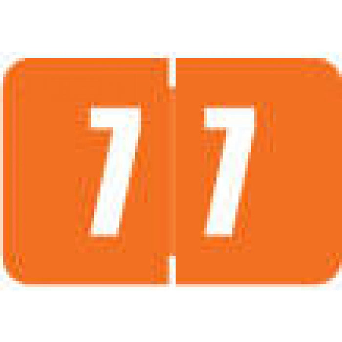 Orange 1 1/2" X 1" 250/Roll