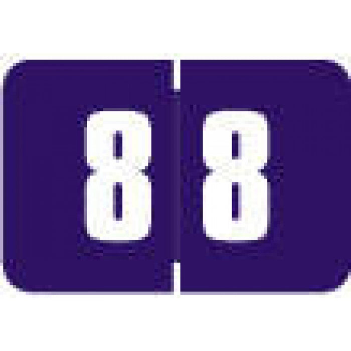 Purple 1 1/2" X 1" 250/Roll