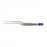Symmetry Surgical Olsen Bayonet Bipolar Forceps Kit - Olsen Bipolar Forceps Kit, Standard Twin Pin Cord and Surgiwipe, Bayonet Handle, Smooth Straight Jaws, 7-1/8" - 20-1370K