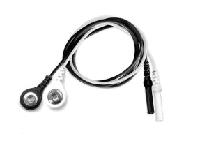 Med-Dyne Safety Leadwires - DBM-SOCKET, SAFETY, TO SNAP, (BK, WH), 1PK=20 - SLW3024-20