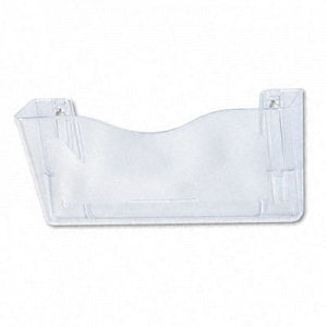 Deflecto Unbreakable Wall Files - DocuPocket Euro-Style Large 15" x 6-5/8" x 4" Tabloid Wall File, Clear - 63101