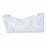 Deflecto Unbreakable Wall Files - DocuPocket Euro-Style Large 15" x 6-5/8" x 4" Tabloid Wall File, Clear - 63101