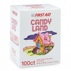 Derma Sciences Candy Land Adhesive Bandages - Bandage, Candy Land Design, 3/4" x 3" - 10850