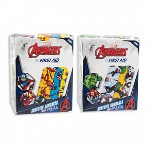 Dukal Plastic Adhesive Bandages - Sterile Bandages, 3/4" x 3", Hulk and Thor Avengers - 1087937