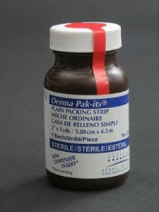 Derma Sciences Plain and Iodoform Pak-Its Gauze Packing Strips - Iodoform Gauze - 59346