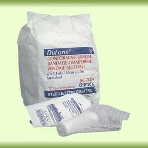 Derma Sciences Duform Conforming Bandage - Duform Conforming Bandage, Synthetic, Sterile, 4" x 4.1 yd. - 75204