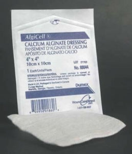 Derma Sciences ALGICELL Calcium Alginate Dressing - Algicell Calcium Alginate Dressing with Silver, 4" x 4" - 88044