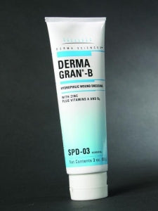 Derma Sciences Dermagran B Hydrophilic Wound Dressings - Dermagran B Hydrophilic Dressing, 3 oz. Tube - SPD03