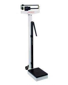 Detecto Mechanical Eye-Level Physician Scales - Mechanical Physician Scale with Height Rod, Weight Capacity 400 lb. (175 kg) - 338