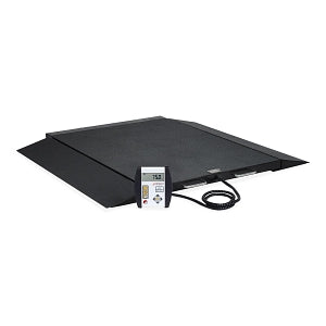 Detecto Scale Portable Digital Wheelchair Scale - Portable Digital Wheelchair Scale with 2 Ramps, Weight Capacity of 1, 000 lb. (450 kg) - 6600