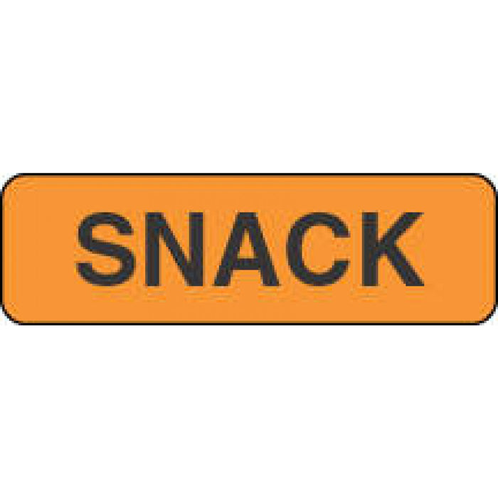 Label Paper Permanent Snack 1 1/4" X 3/8" Fl. Orange 1000 Per Roll