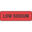 Label Paper Permanent Low Sodium 1 1/4" X 3/8" Fl. Red 1000 Per Roll
