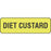 Label Paper Permanent Diet Custard 1 1/4" X 3/8" Fl. Yellow 1000 Per Roll