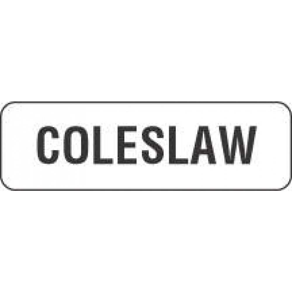 Label Paper Permanent Coleslaw 1 1/4" X 3/8" White 1000 Per Roll
