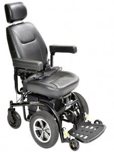 Drive Devilbiss Healthcare, Inc. Trident Semi-Reclining Power Wheelchair - Trident Semi-Reclining Power Wheelchair with Front Wheel Drive and Full-Length Arms, 20" W - 2850-20