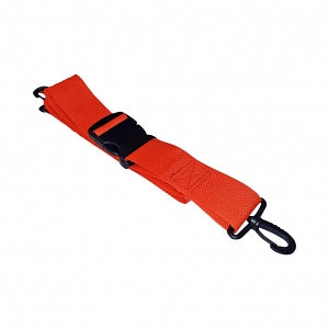 Dick Medical Supply Economy Polypropylene Stretcher / Cot Straps - Economy Polypropylene 2-Piece Stretcher / Cot Strap with Plastic Side-Release Buckle and Plastic Swivel Speed Clip Ends, Orange, 5' - 47552OR