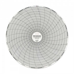 Dickson Data Seven-Day Authentic Charts - Tapered Shard, 6", -50° to 50°F - C651